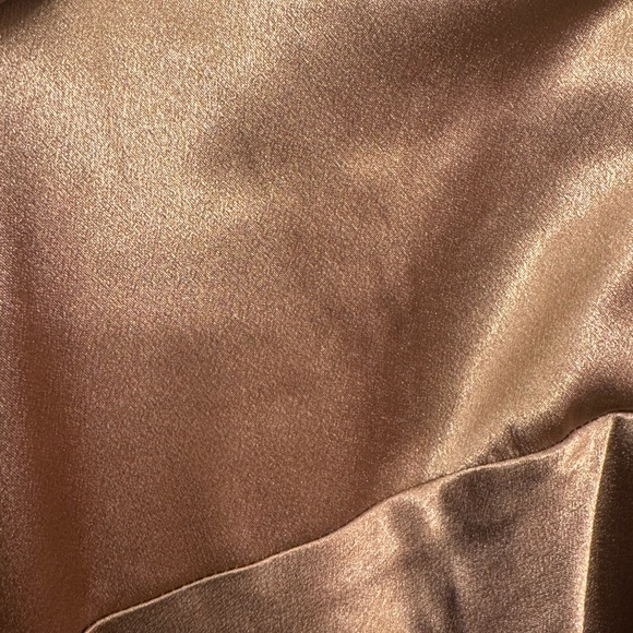 Birdy  Grey Bridesmaid dress Shiny Satin MOCHA - Style Jay M - Picture 4 of 5